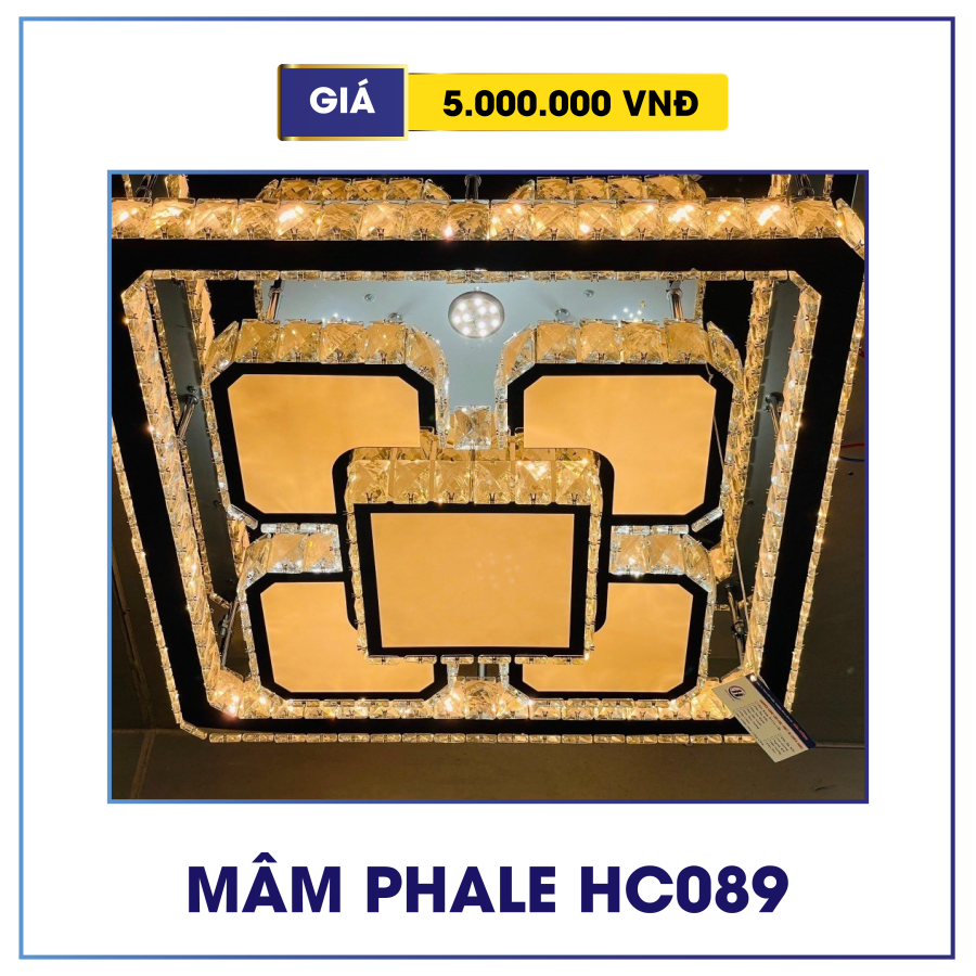 Đèn mâm pha lê trang trí HC089