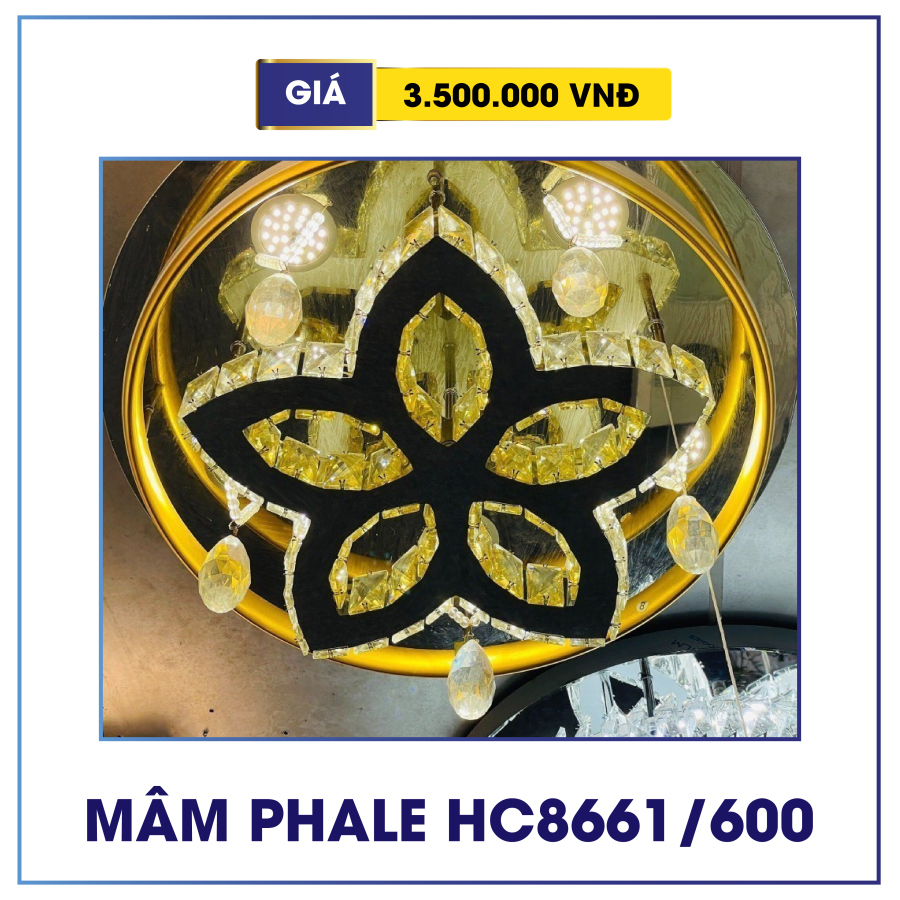 Đèn mâm pha lê trang trí HC8661