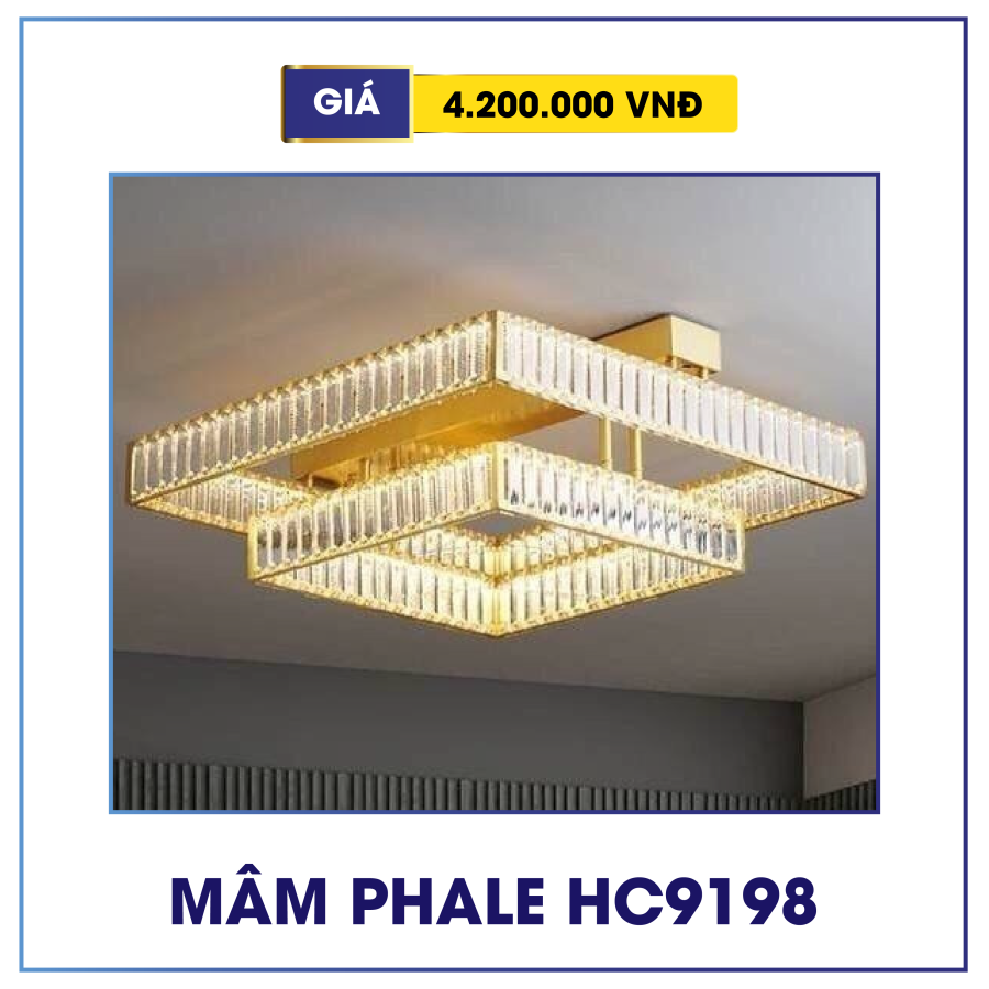 Đèn mâm pha lê trang trí HC9198