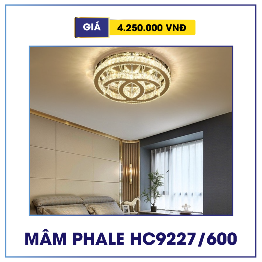 Đèn mâm pha lê trang trí HC9227