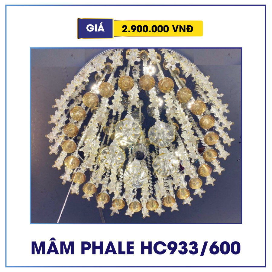 Đèn mâm pha lê trang trí HC933/600
