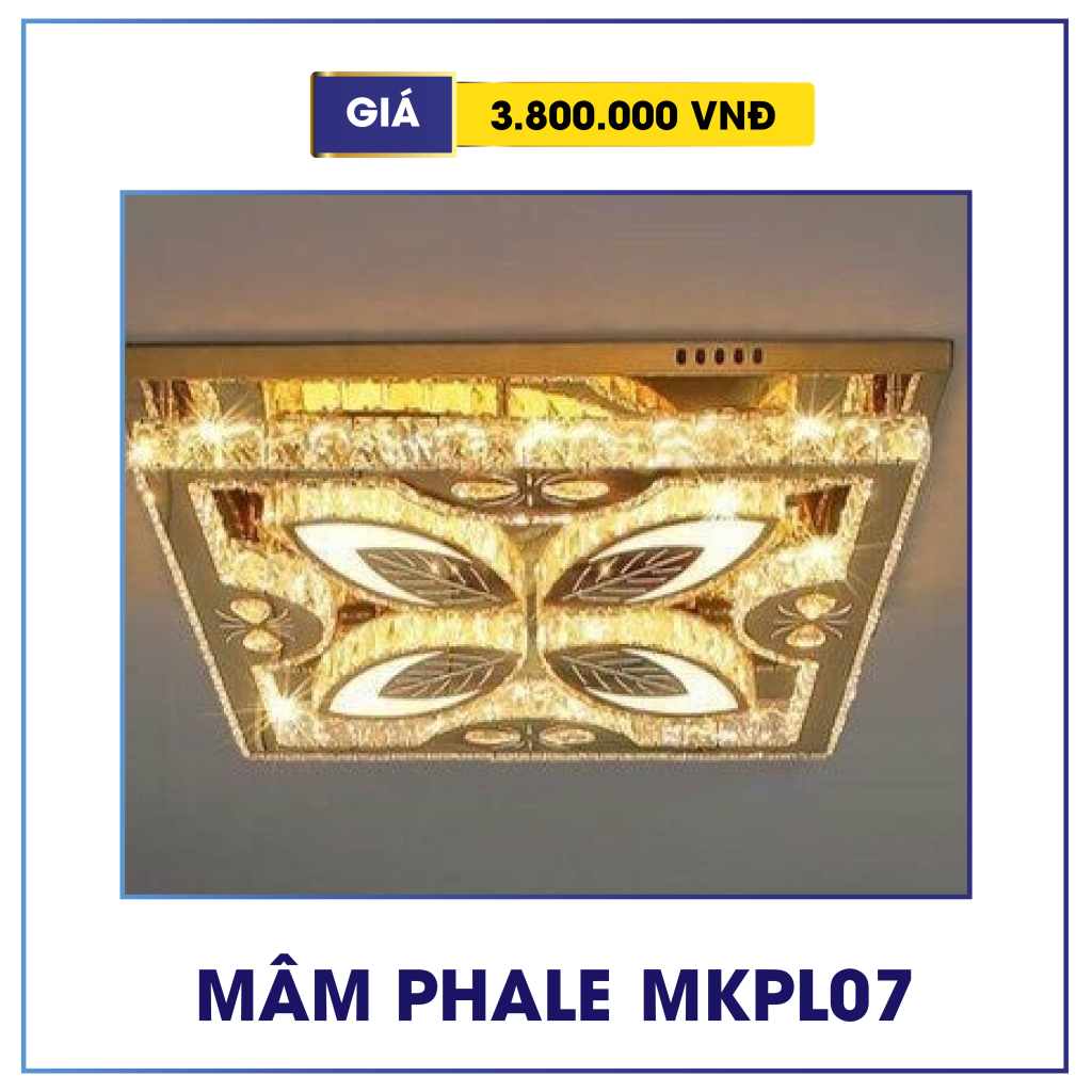 Đèn mâm pha lê trang trí MKPL07